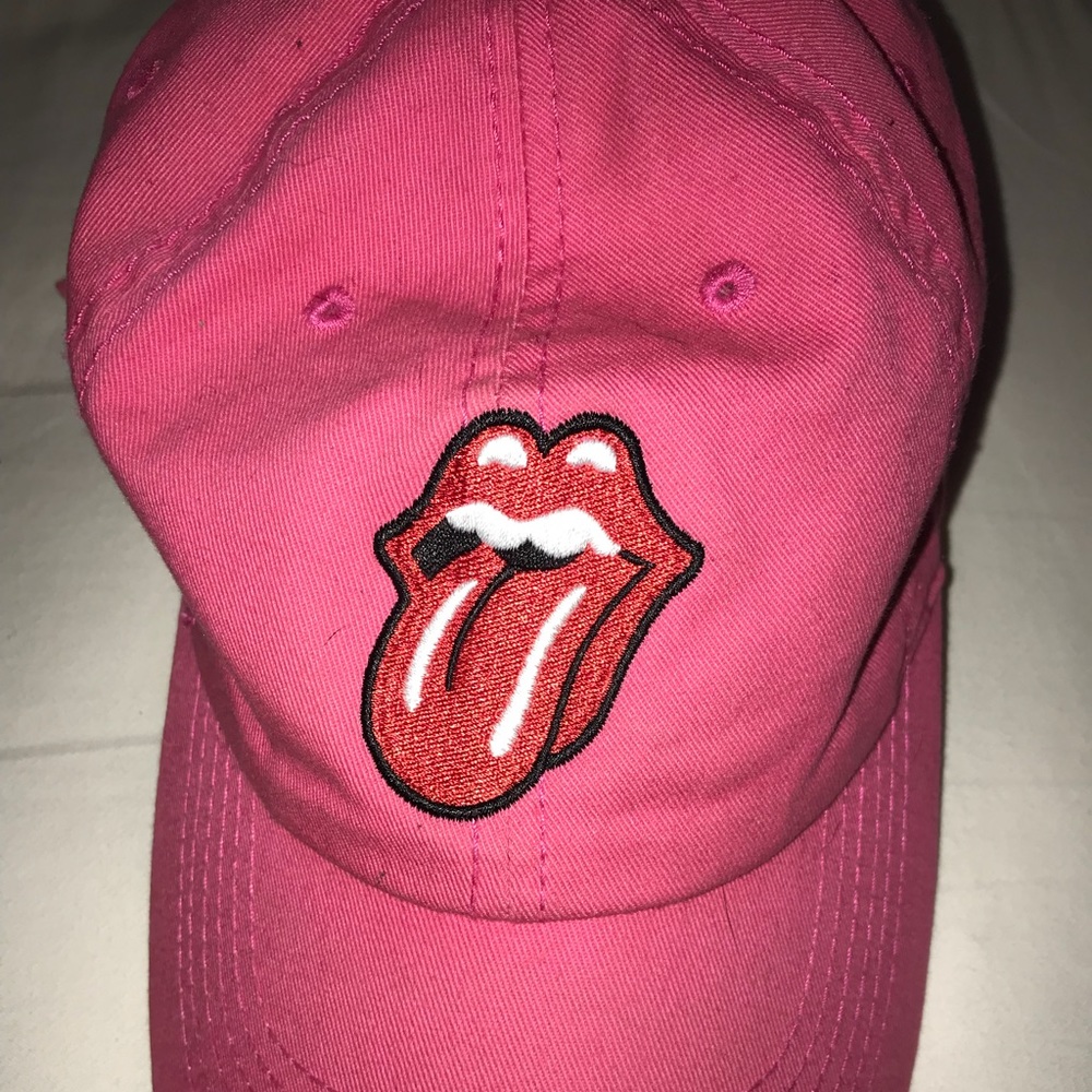 Rolling Stones Tongue Dad Style Hat Strapback
